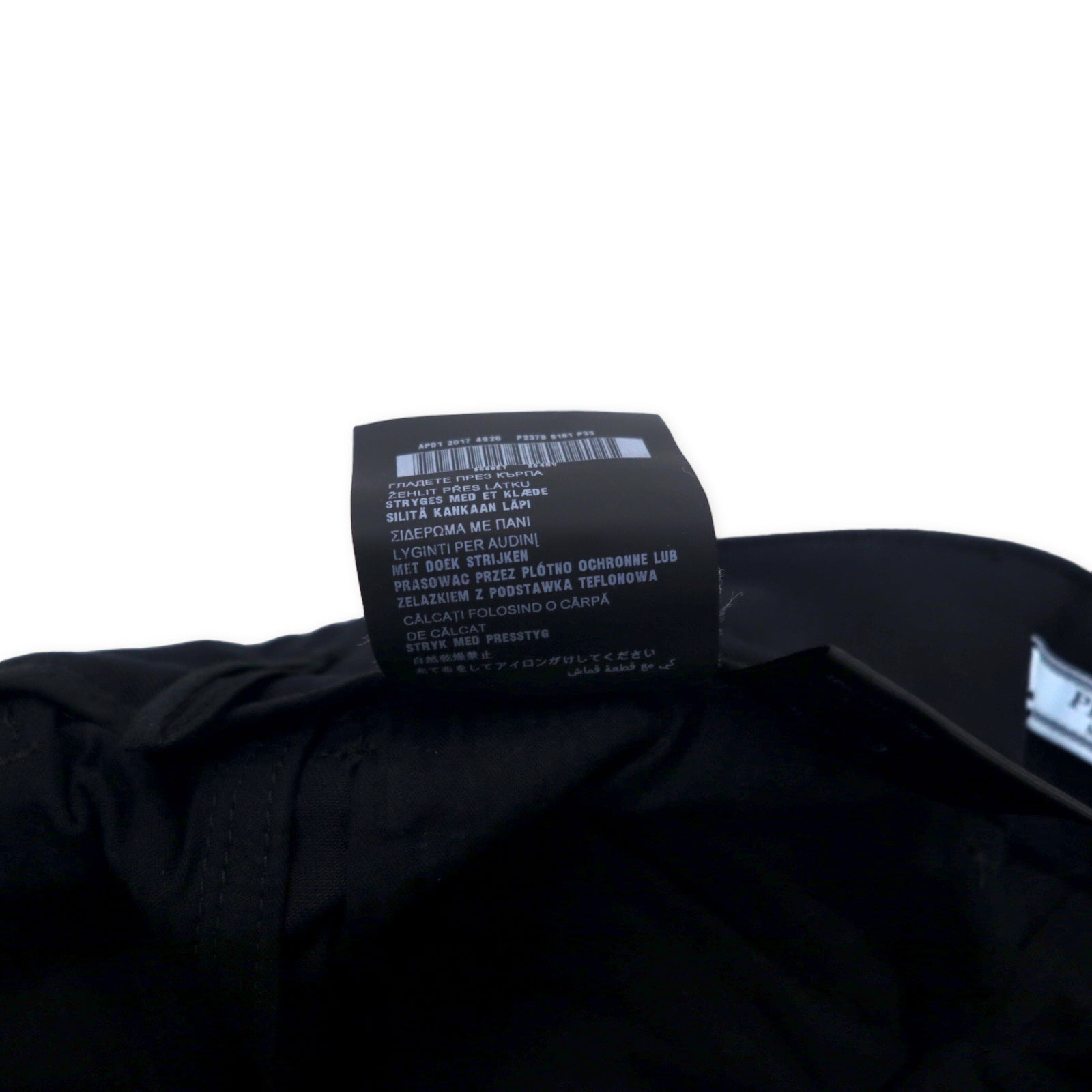 PRADA Pantaloni affusolati in twill di cotone 36S nero APD1 2017 4926 P2378 S181 P33 Made in Italy