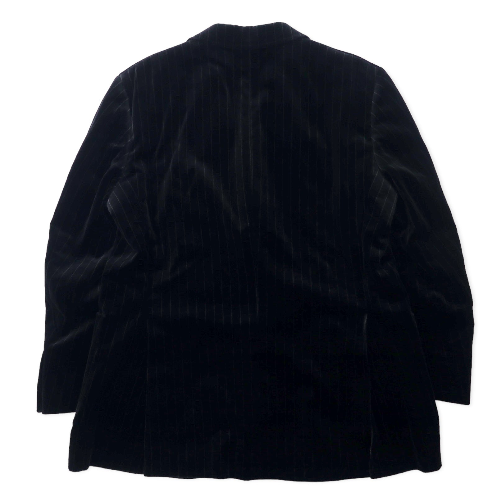 BURBERRY Giacca sartoriale 3 bottoni in velluto 165 nera a righe in cotone Made in Japan
