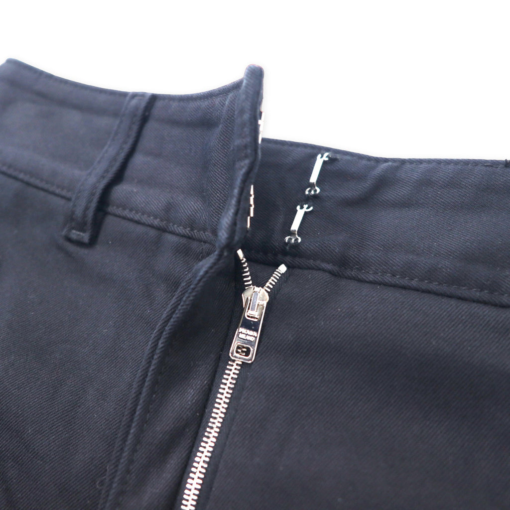 PRADA Pantaloni affusolati in twill di cotone 36S nero APD1 2017 4926 P2378 S181 P33 Made in Italy