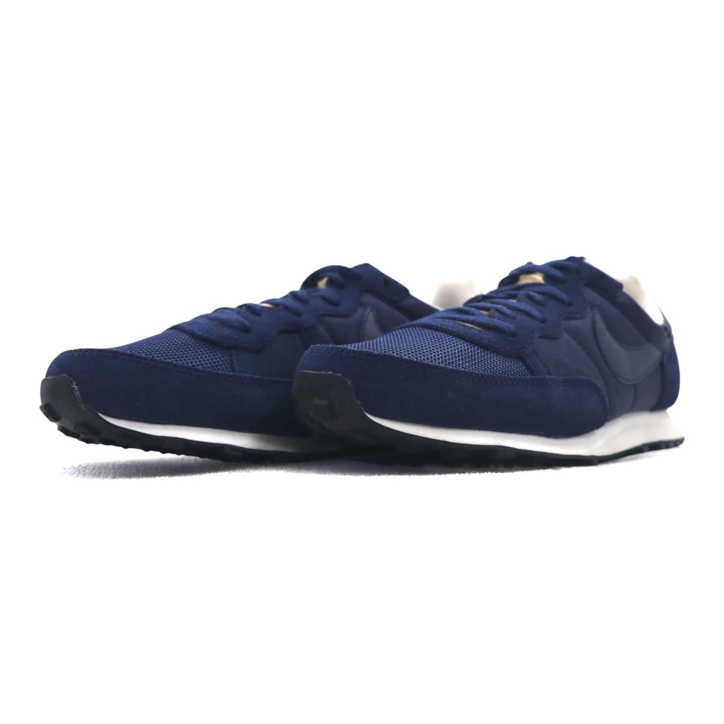 NIKE Challenger in pelle scamosciata, sneaker 27cm, blu navy, mesh, 725066-404