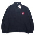 HARLEY DAVIDSON Maglione a mezza zip, 3XL, nero, acrilico, con logo applicato, nuovo con etichetta