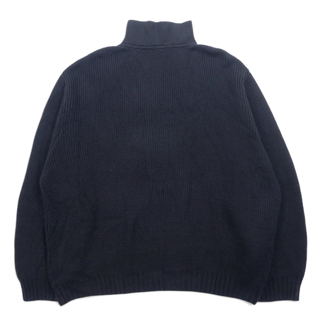 HARLEY DAVIDSON Maglione a mezza zip, 3XL, nero, acrilico, con logo applicato, nuovo con etichetta