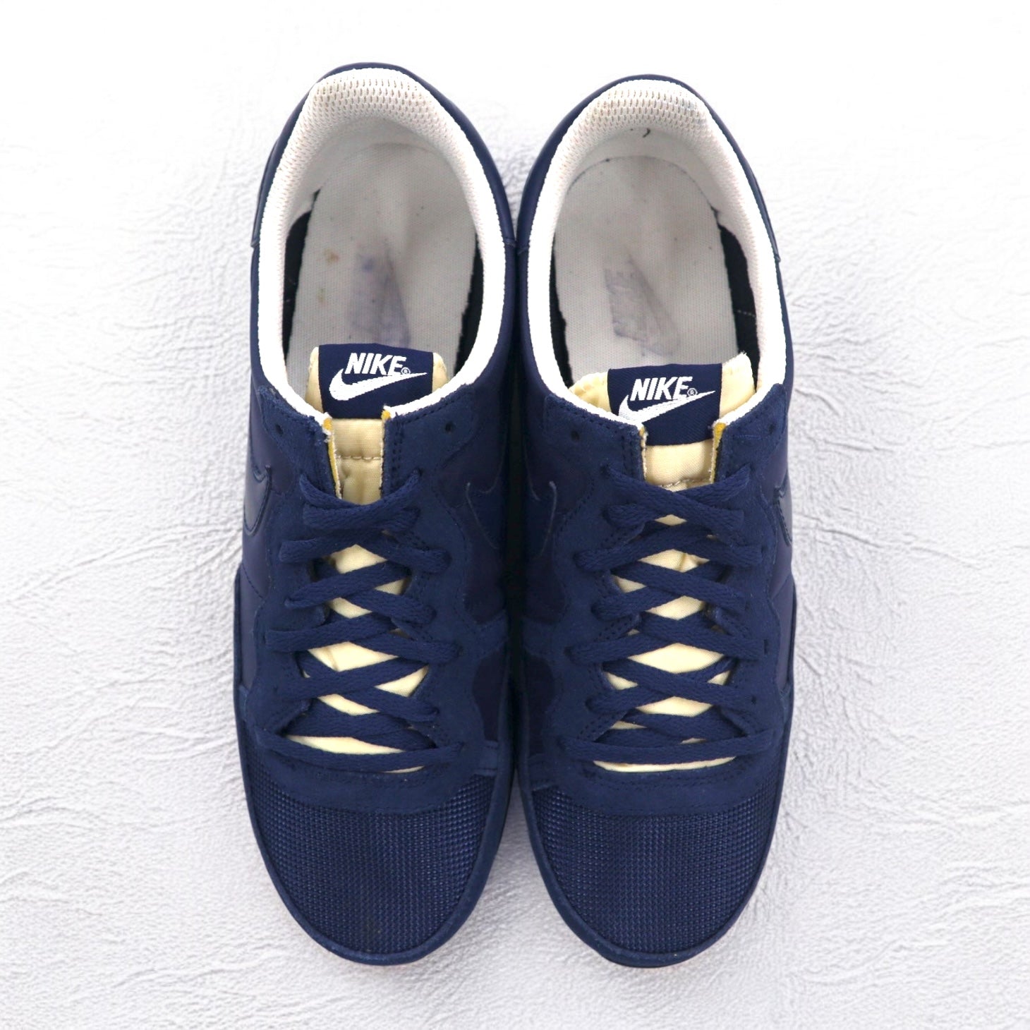 NIKE Challenger in pelle scamosciata, sneaker 27cm, blu navy, mesh, 725066-404