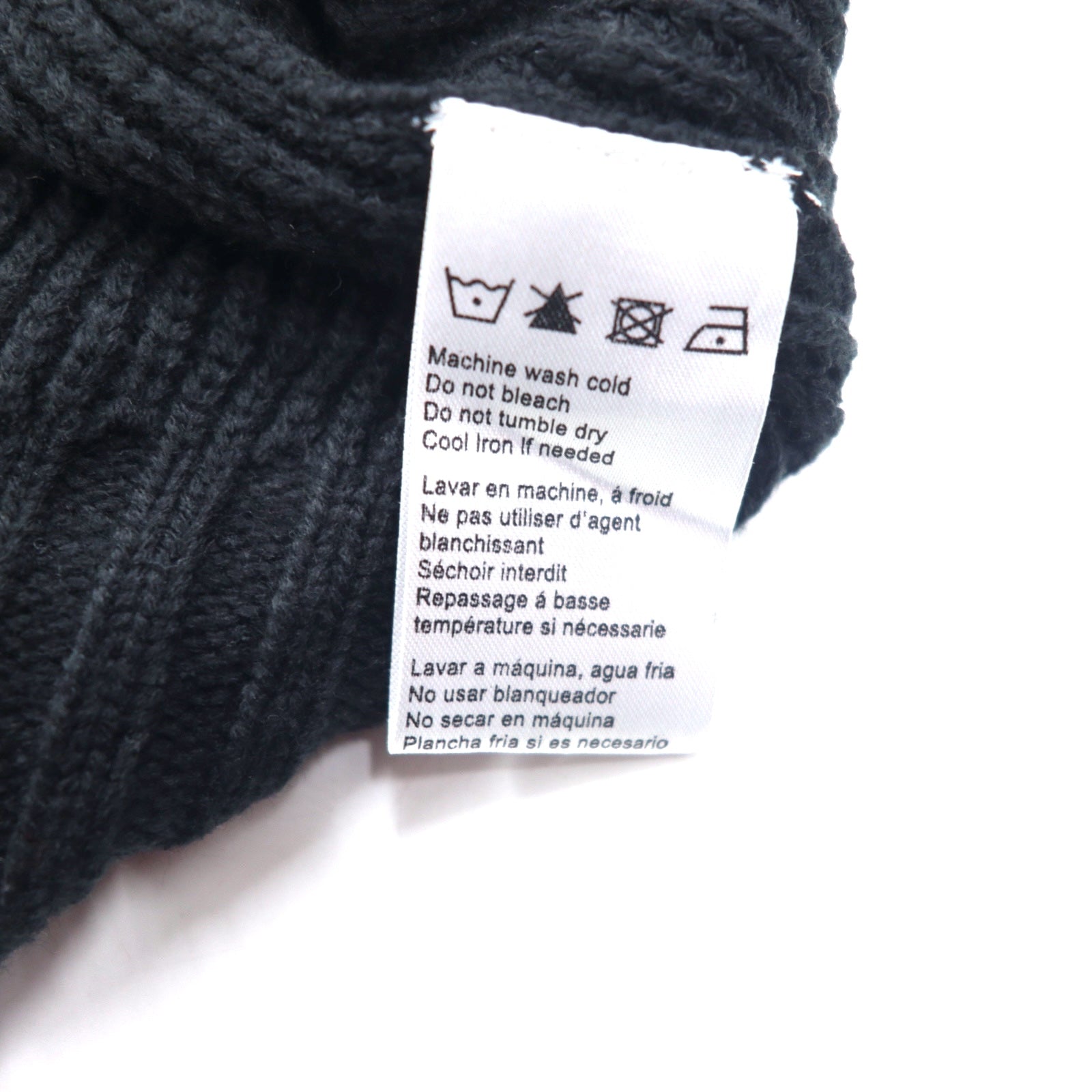HARLEY DAVIDSON Maglione a mezza zip, 3XL, nero, acrilico, con logo applicato, nuovo con etichetta