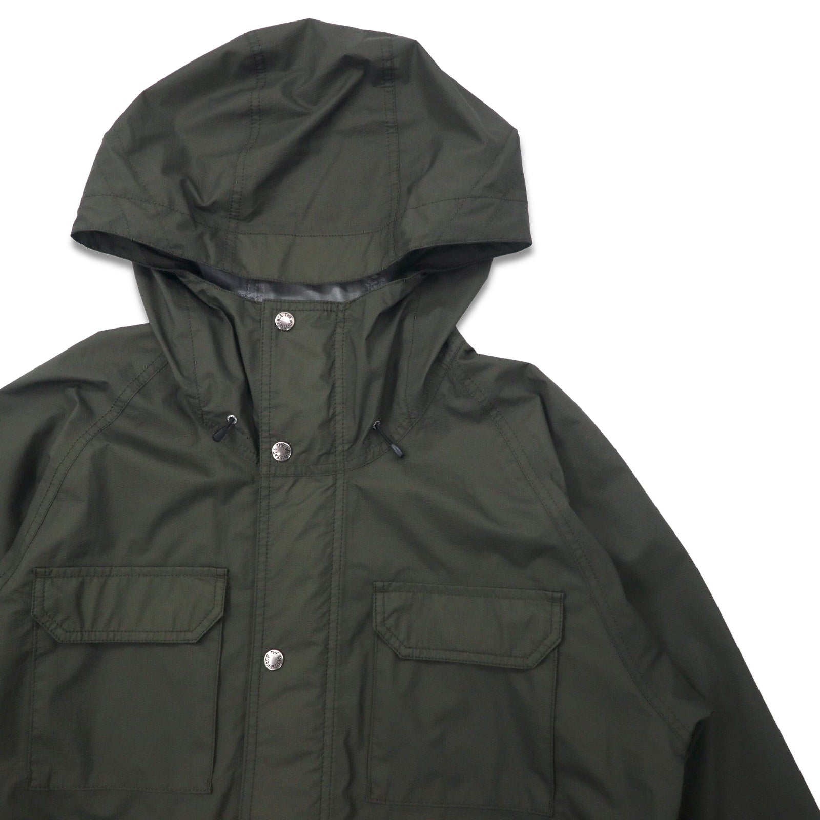 THE NORTH FACE Giacca a vento L Cachi Nylon Impermeabile Mountain Parka NP12035