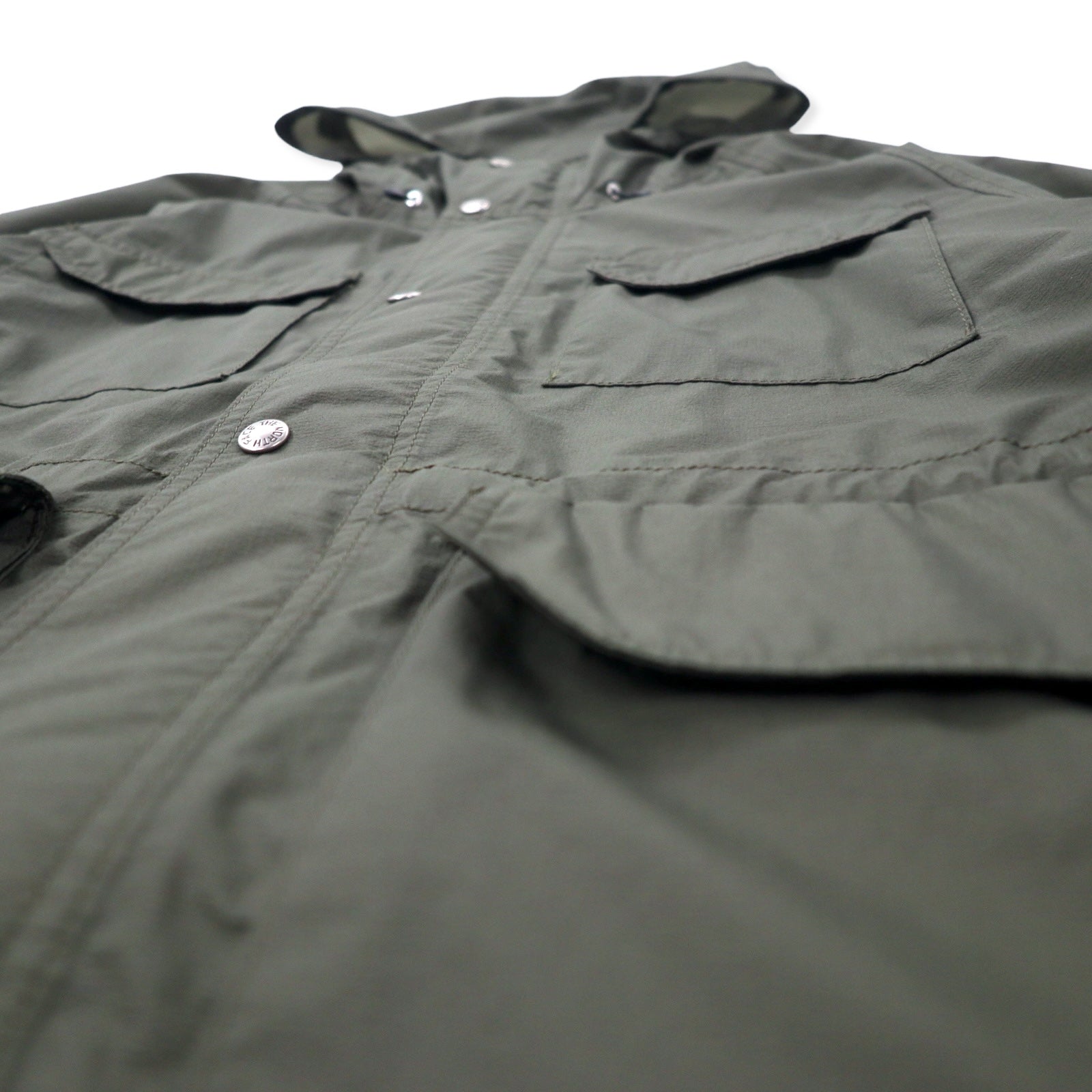 THE NORTH FACE Giacca a vento L Cachi Nylon Impermeabile Mountain Parka NP12035