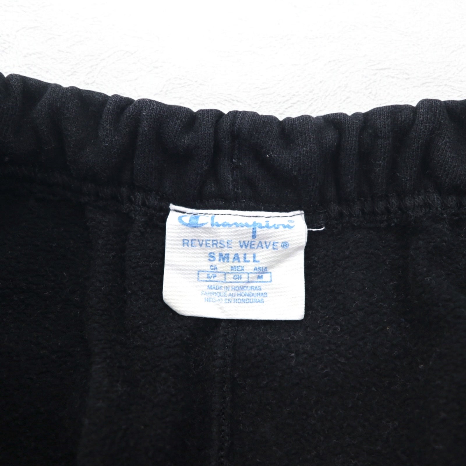 Champion Reverse Weave Pantaloni della Tuta M Nero Etichetta Blu Single Stitch Replica Honduras