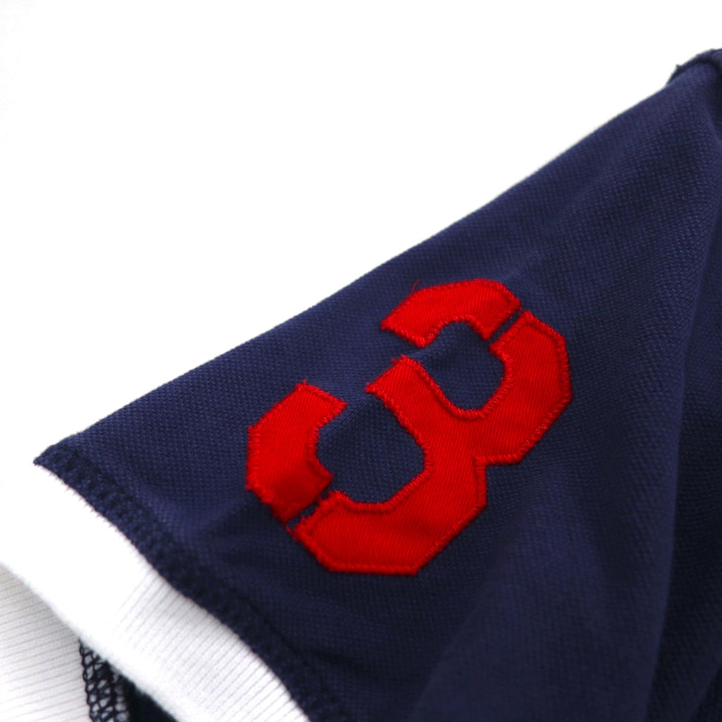 Polo by Ralph Lauren Polo L anni '90 ricamo Big Pony navy piqué patchwork