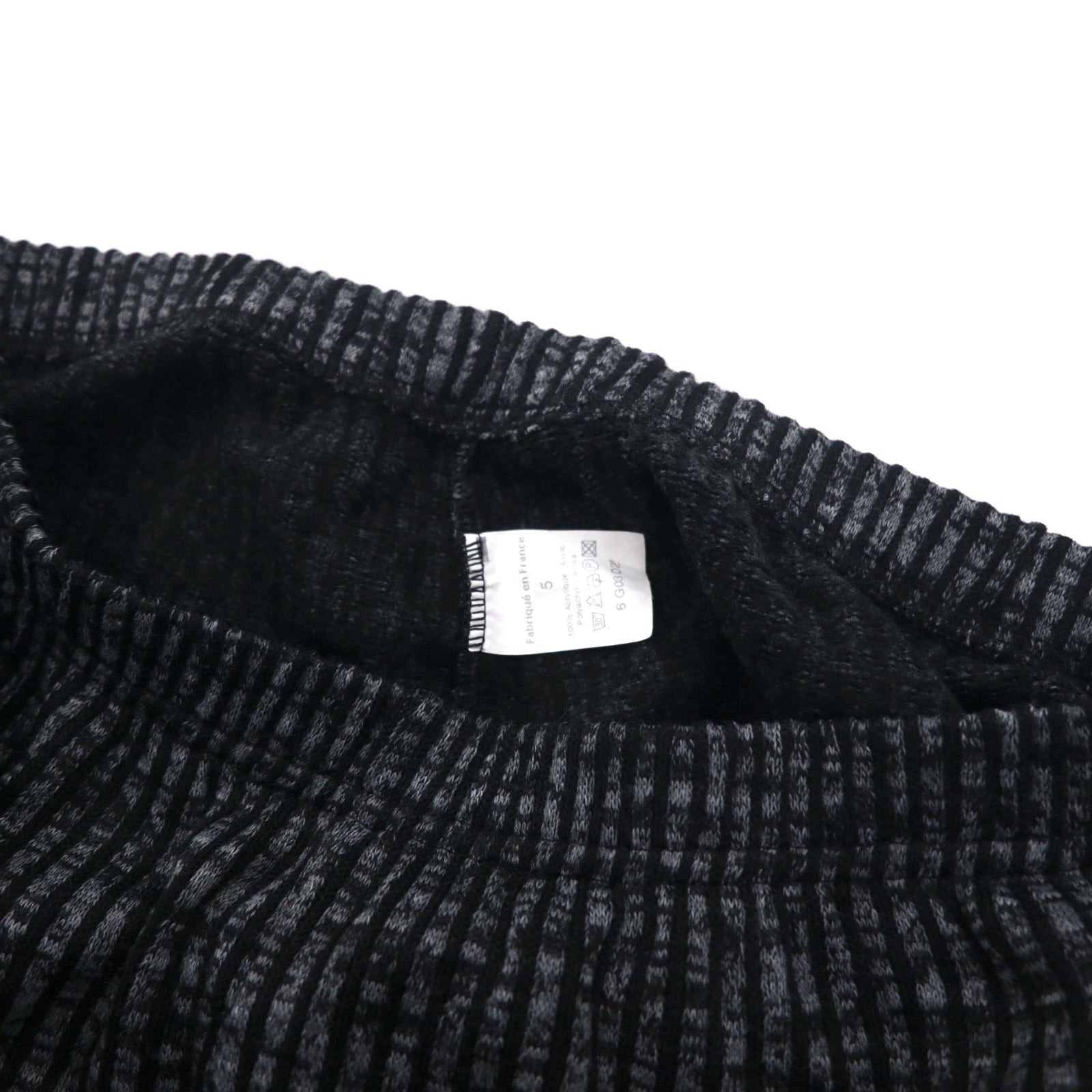 90s France Vintage Easy Wide Pants フランス製 ワイド イージーパンツ L ストライプ ストレッチ テーパード
