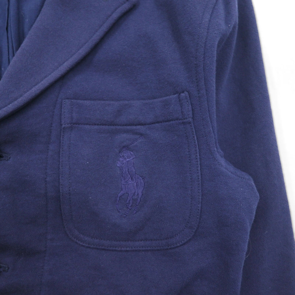Polo Ralph Lauren 90年代 3B テーラードジャケット ブレザー L ネイビー コットン ポニー刺繍