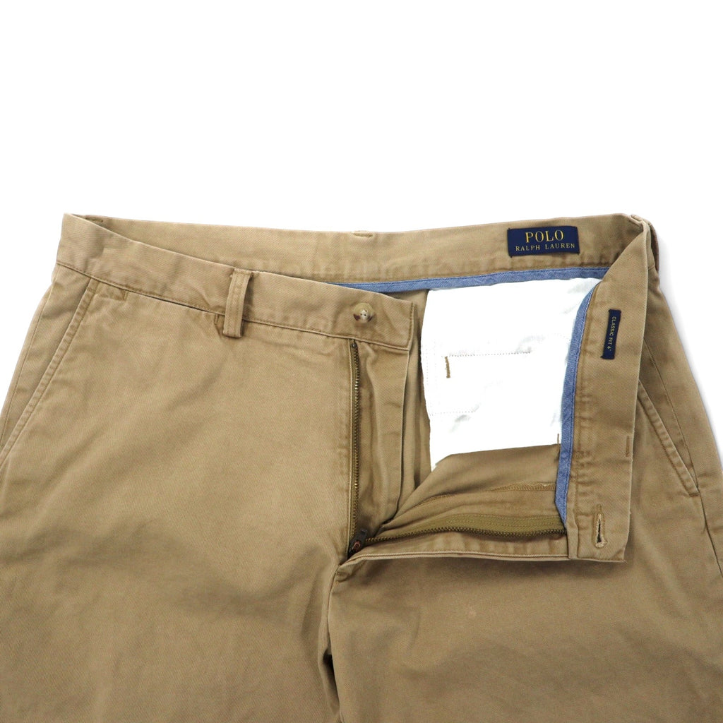 POLO RALPH LAUREN Pantaloncini Chino Classici in Cotone 34 Beige
