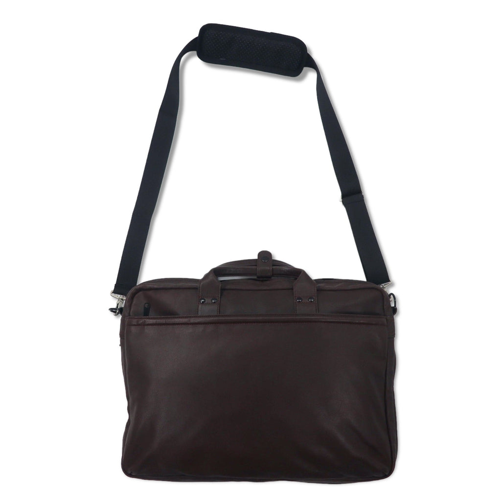 PORTER Around - Borsa da lavoro in pelle, ventiquattrore, marrone - AROUND BRIEFCASE 003-01266 Made in Japan