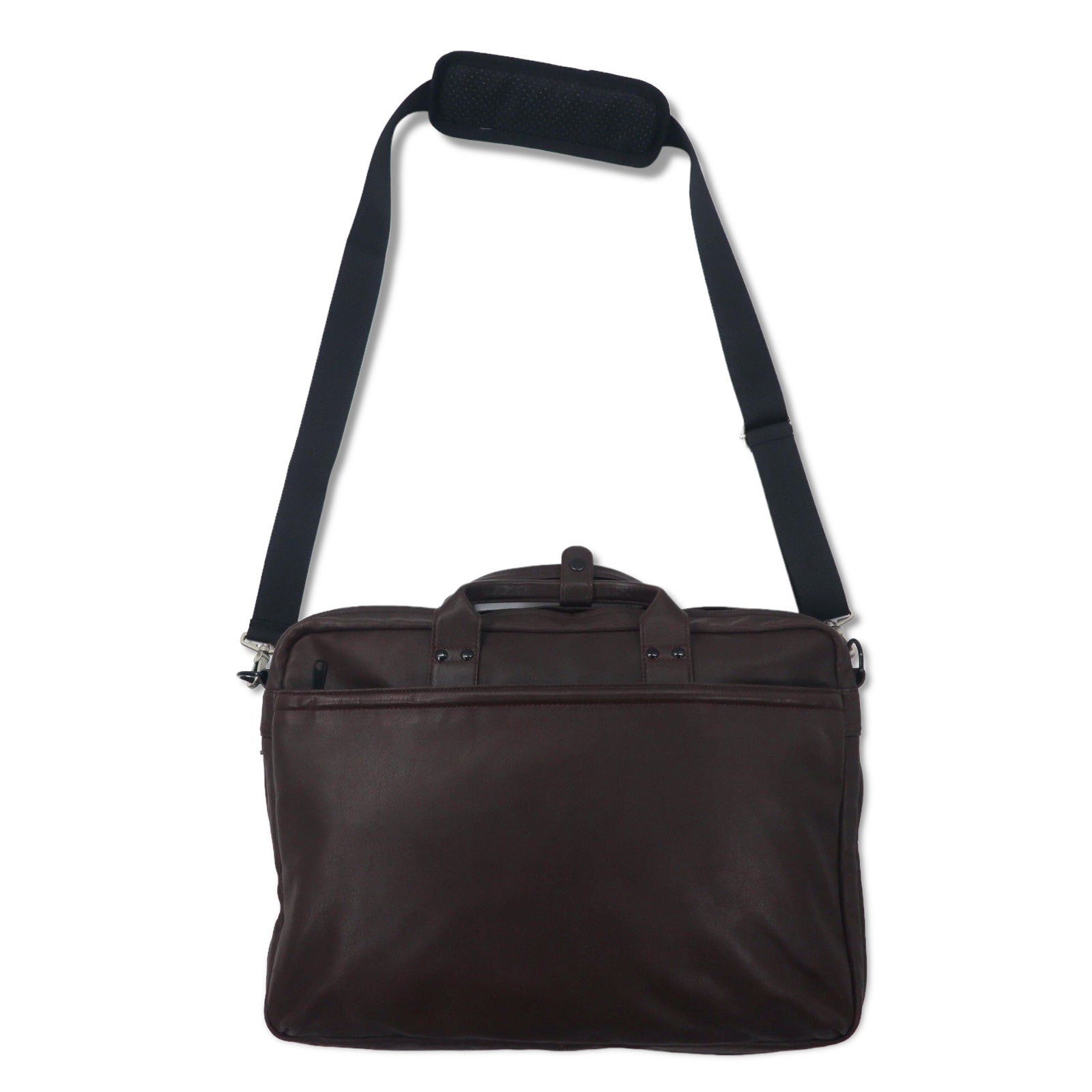 PORTER Around - Borsa da lavoro in pelle, ventiquattrore, marrone - AROUND BRIEFCASE 003-01266 Made in Japan