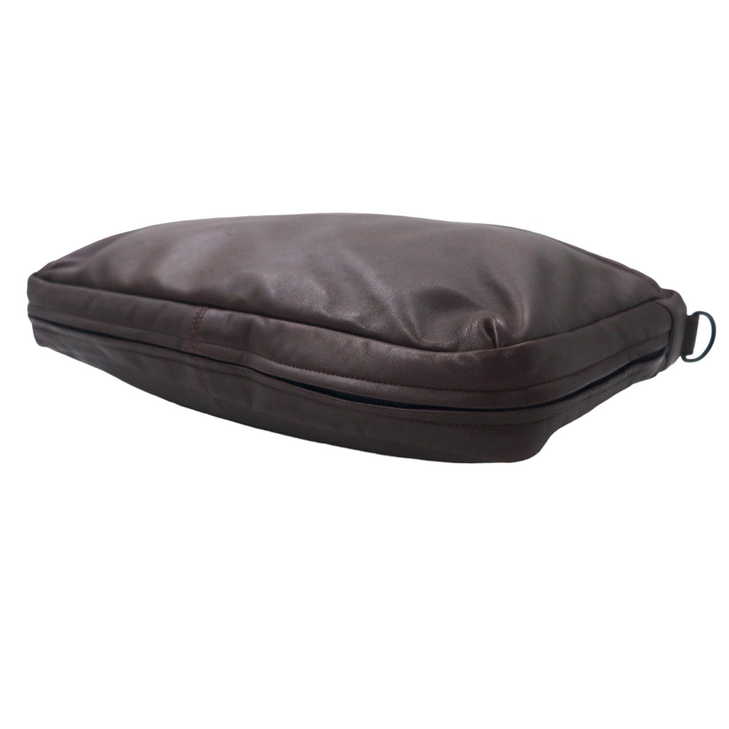 PORTER Around - Borsa da lavoro in pelle, ventiquattrore, marrone - AROUND BRIEFCASE 003-01266 Made in Japan