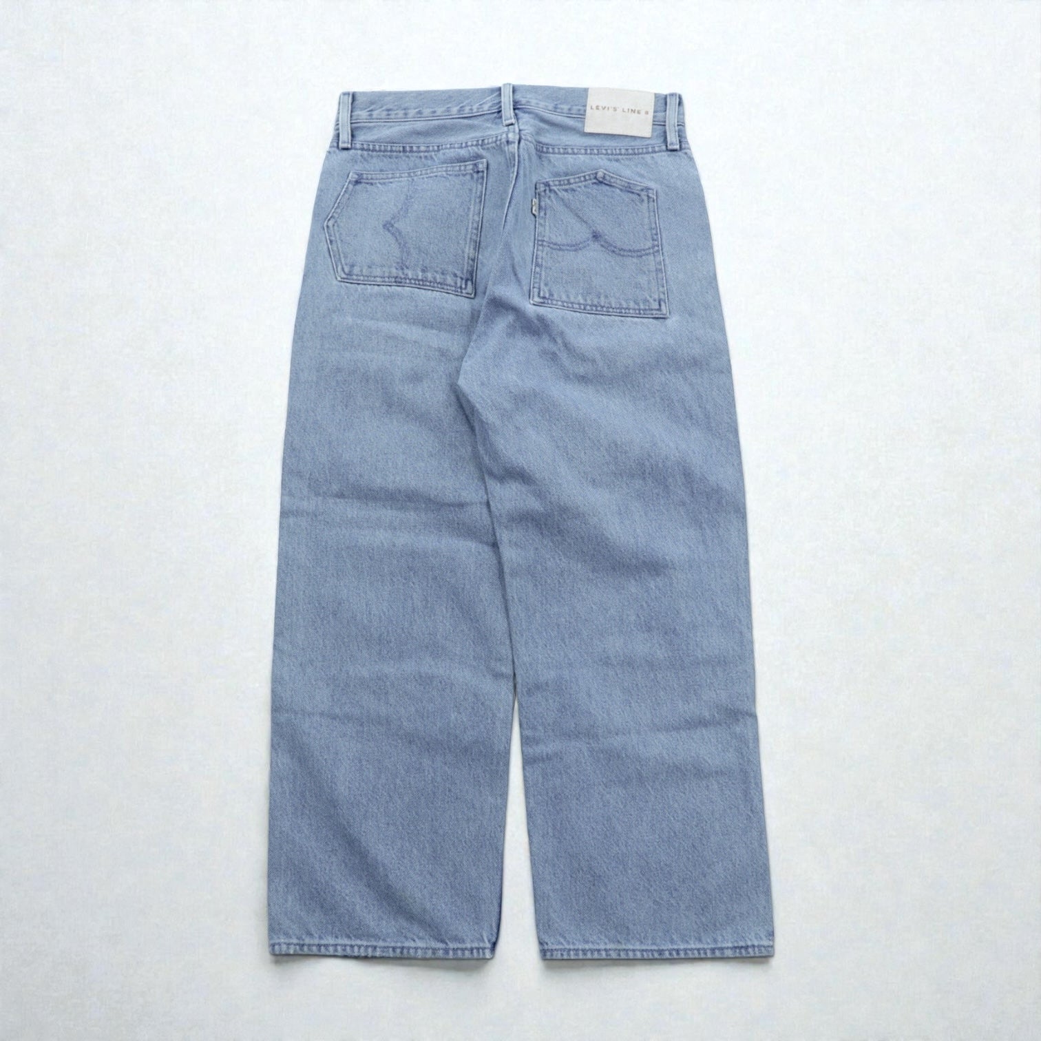 Levi's LINE8 ルーズフィット ワイド デニムパンツ ジーンズ S ライト ブルー インディゴ 57691-0000