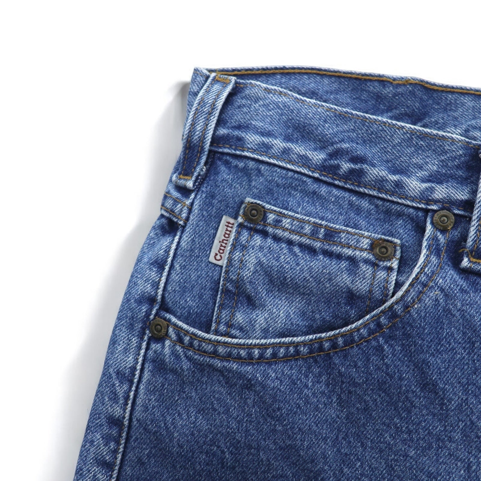 Carhartt リラックスフィット バギー テーパード デニムパンツ L インディゴ ブルー RELAXED FIT B13 STW メキシコ製