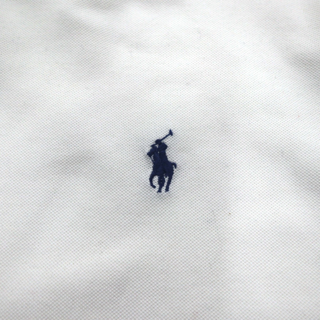 POLO RALPH LAUREN Polo con profili a costine XL, bianco, cotone piqué, ricamo small pony
