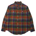 POLO RALPH LAUREN Camicia in flanella a taglio boyfriend L Cotone a quadri marrone
