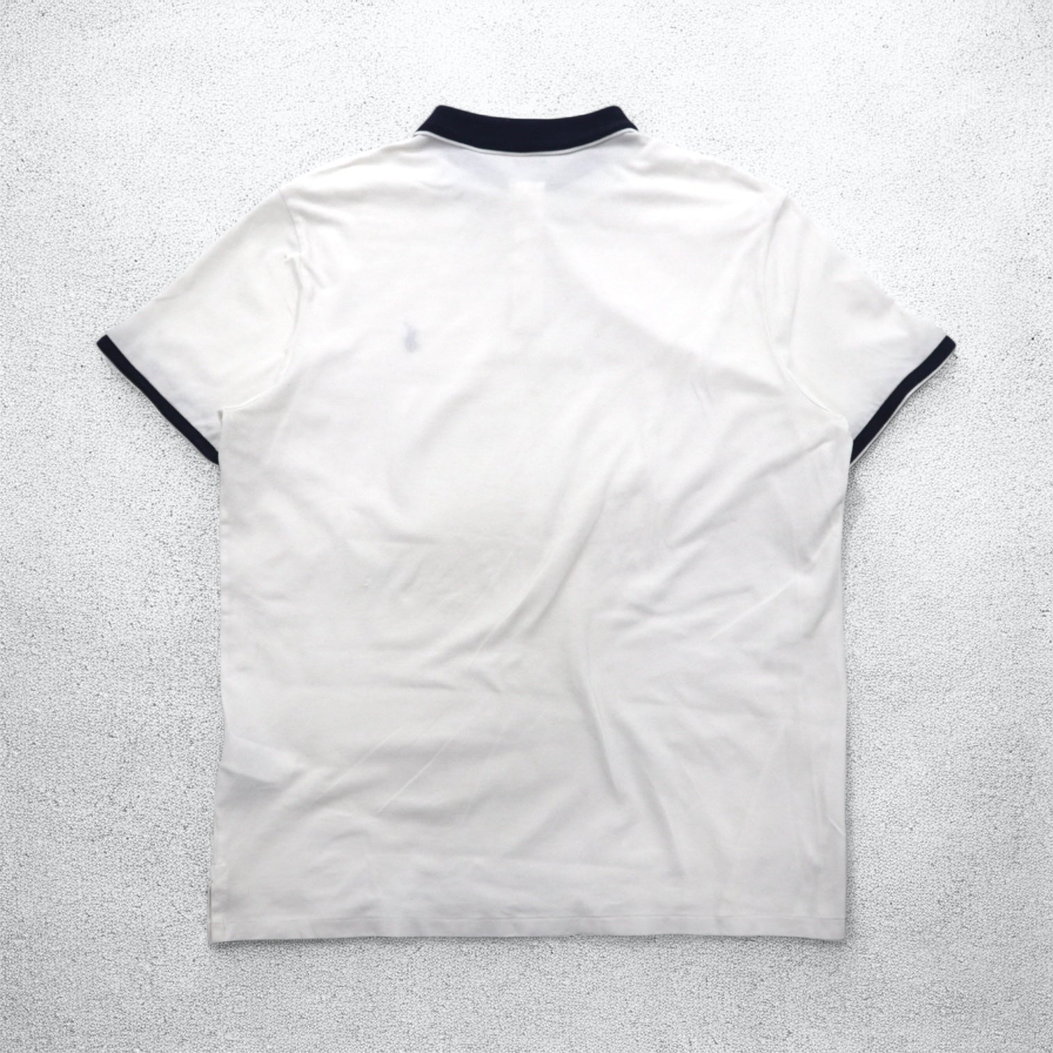 POLO RALPH LAUREN Polo con profili a costine XL, bianco, cotone piqué, ricamo small pony