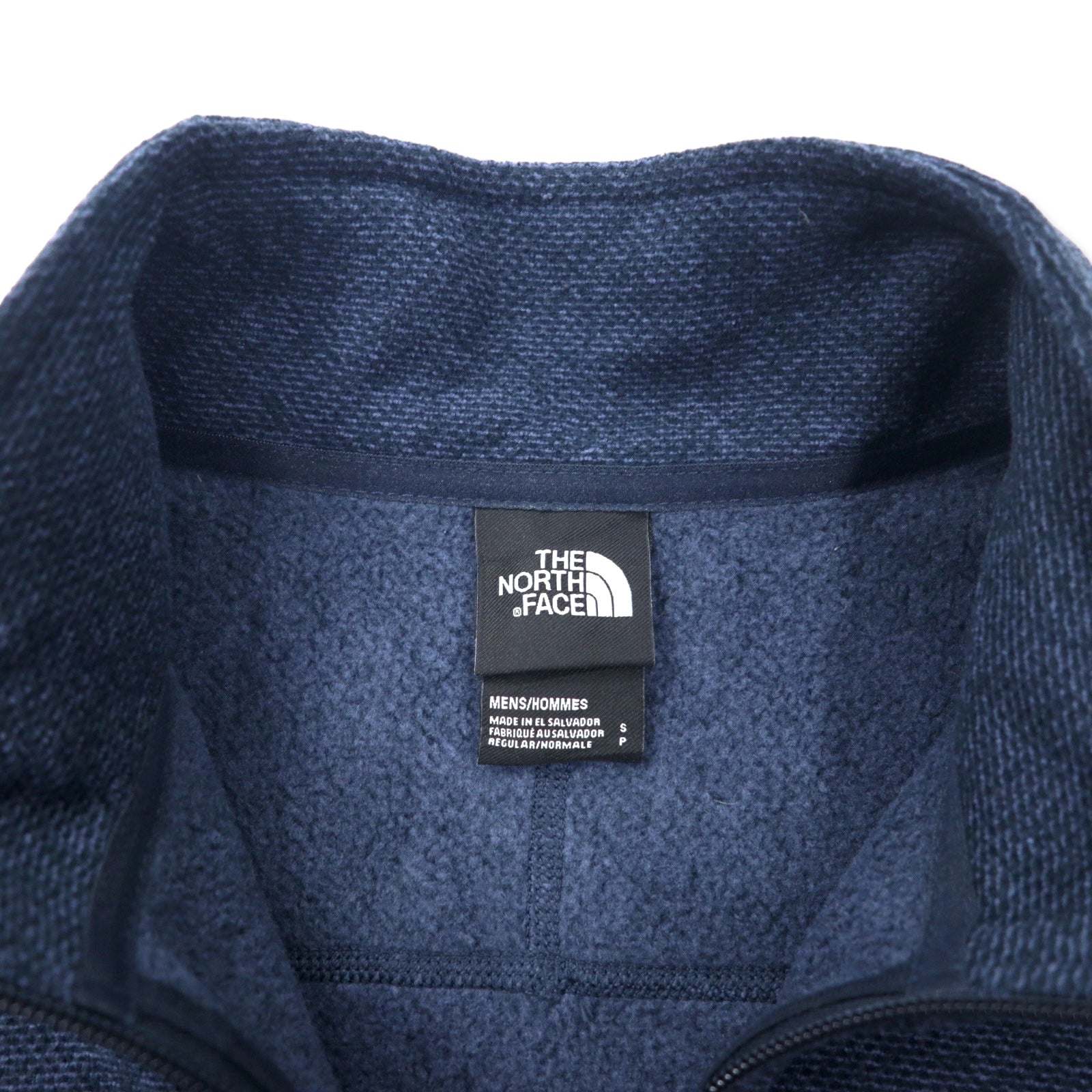 THE NORTH FACE Giacca in pile a mezza zip S blu navy poliestere con logo ricamato