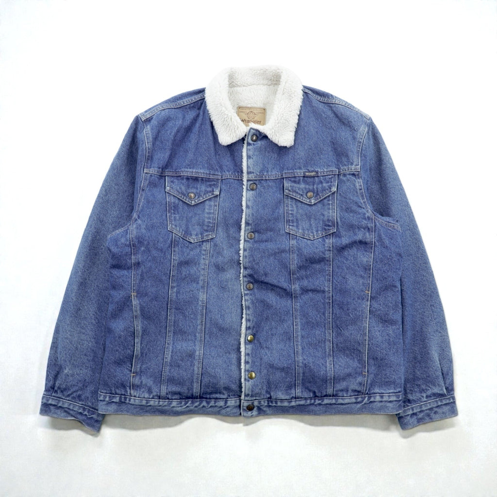 Wrangler ランチコート 裏ボア デニムジャケット L インディゴ シェルパ