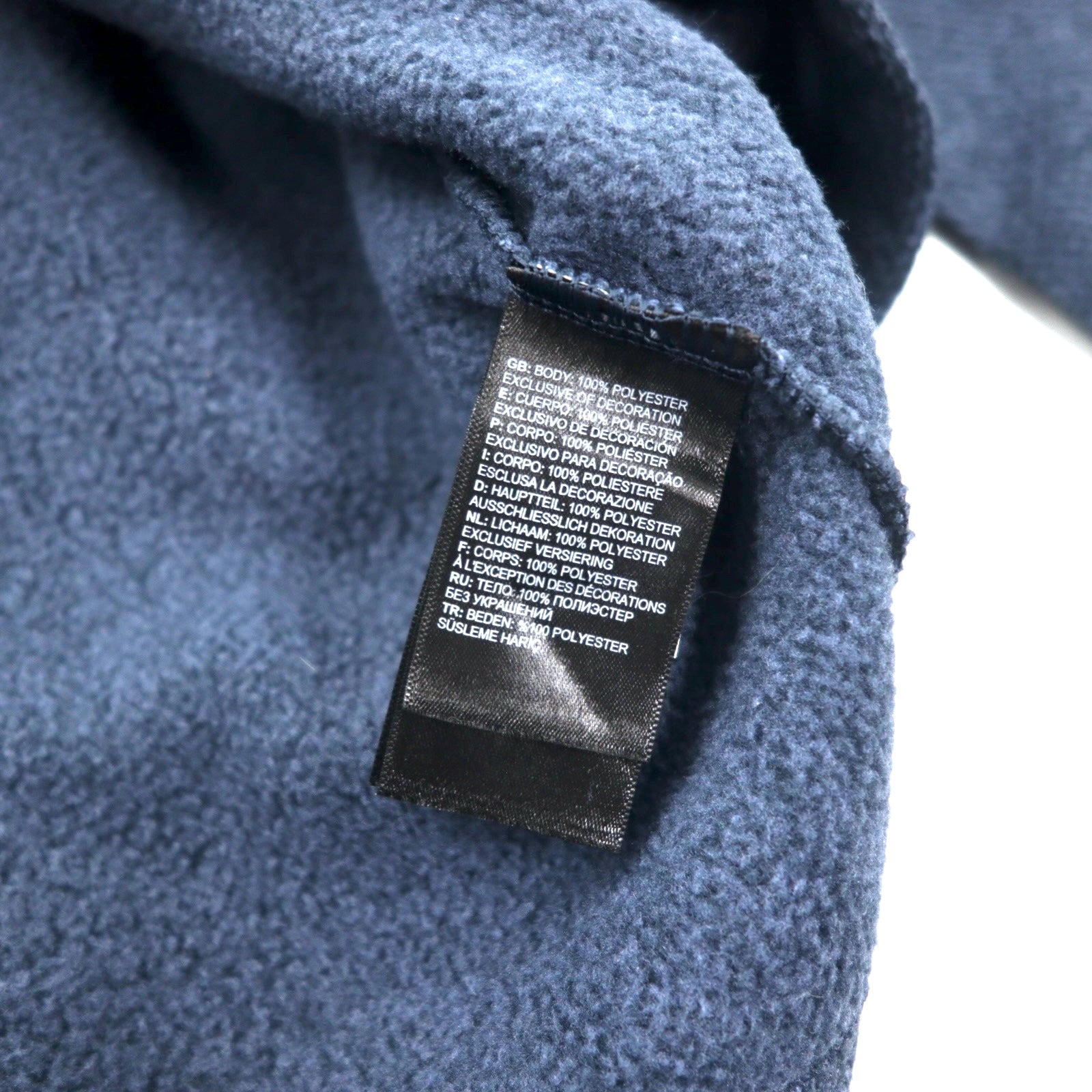 THE NORTH FACE Giacca in pile a mezza zip S blu navy poliestere con logo ricamato