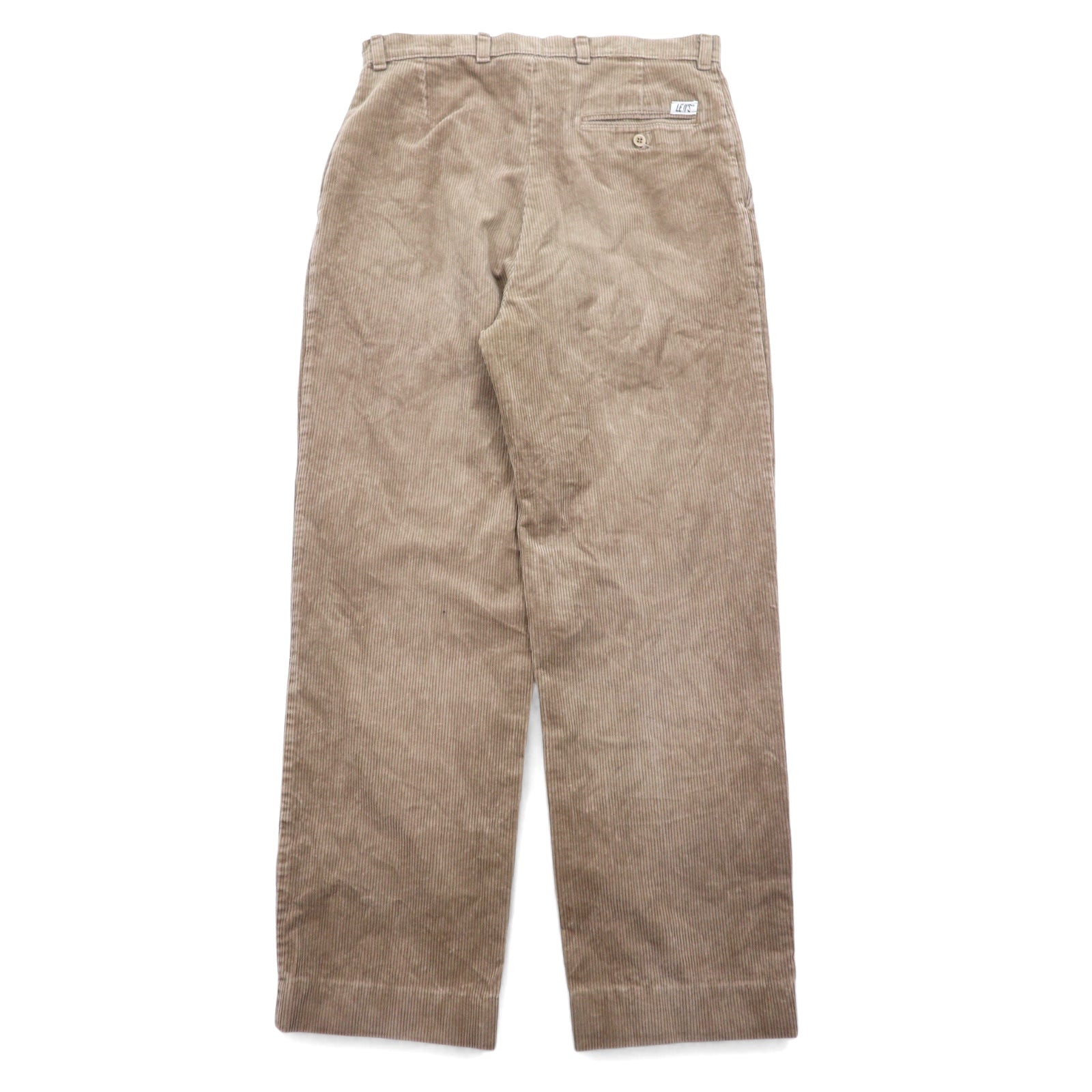 LEVI'S Pantaloni in velluto a coste ampi con pinces anni '90, fabbricati in Gran Bretagna, beige, cotone, PANT FAMILY 299 3484 4584
