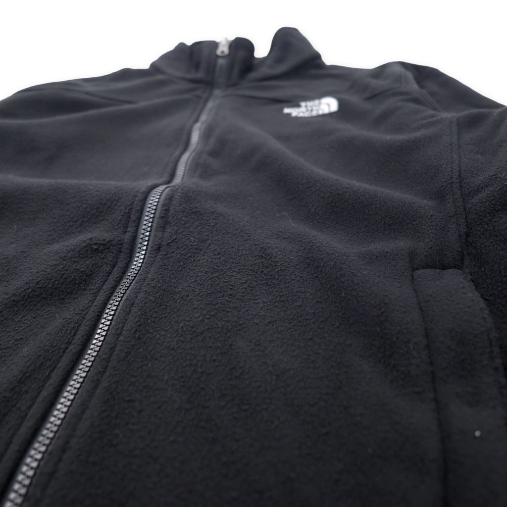 THE NORTH FACE Giacca in pile full-zip L Nera Poliestere Logo ricamato
