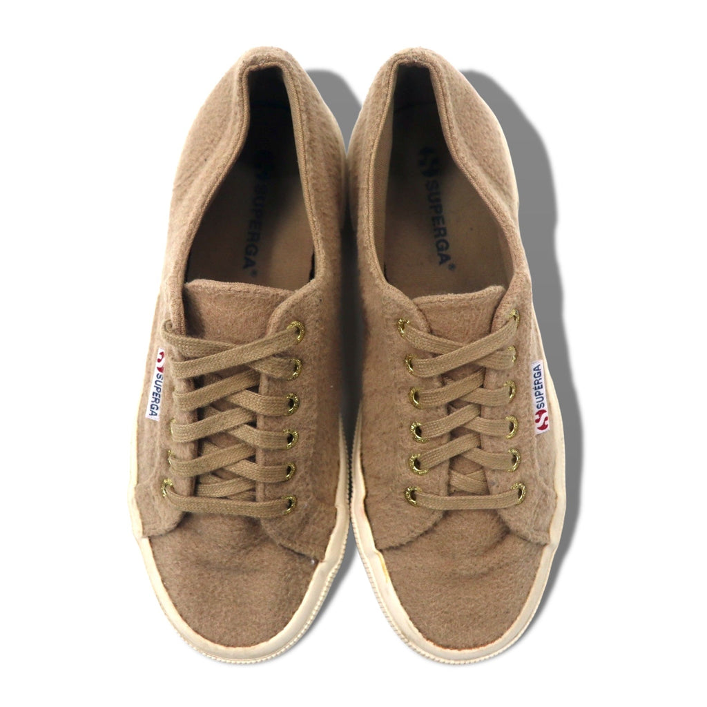 SUPERGA Sneakers Basse in Lana Beige 25cm S00AID0