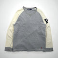 Polo Ralph Lauren 90年代 ライトウェイト 前V ラグラン スウェット トレーナー L グレー スモールポニー刺繡