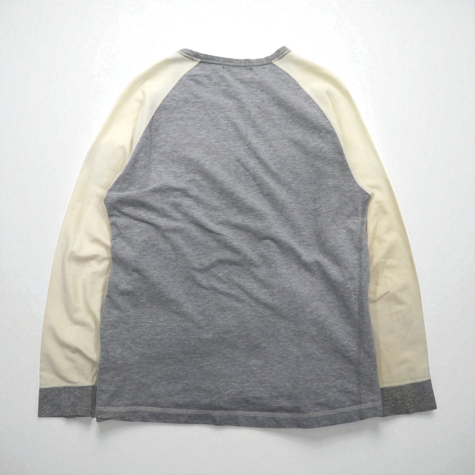 Polo Ralph Lauren 90年代 ライトウェイト 前V ラグラン スウェット トレーナー L グレー スモールポニー刺繡