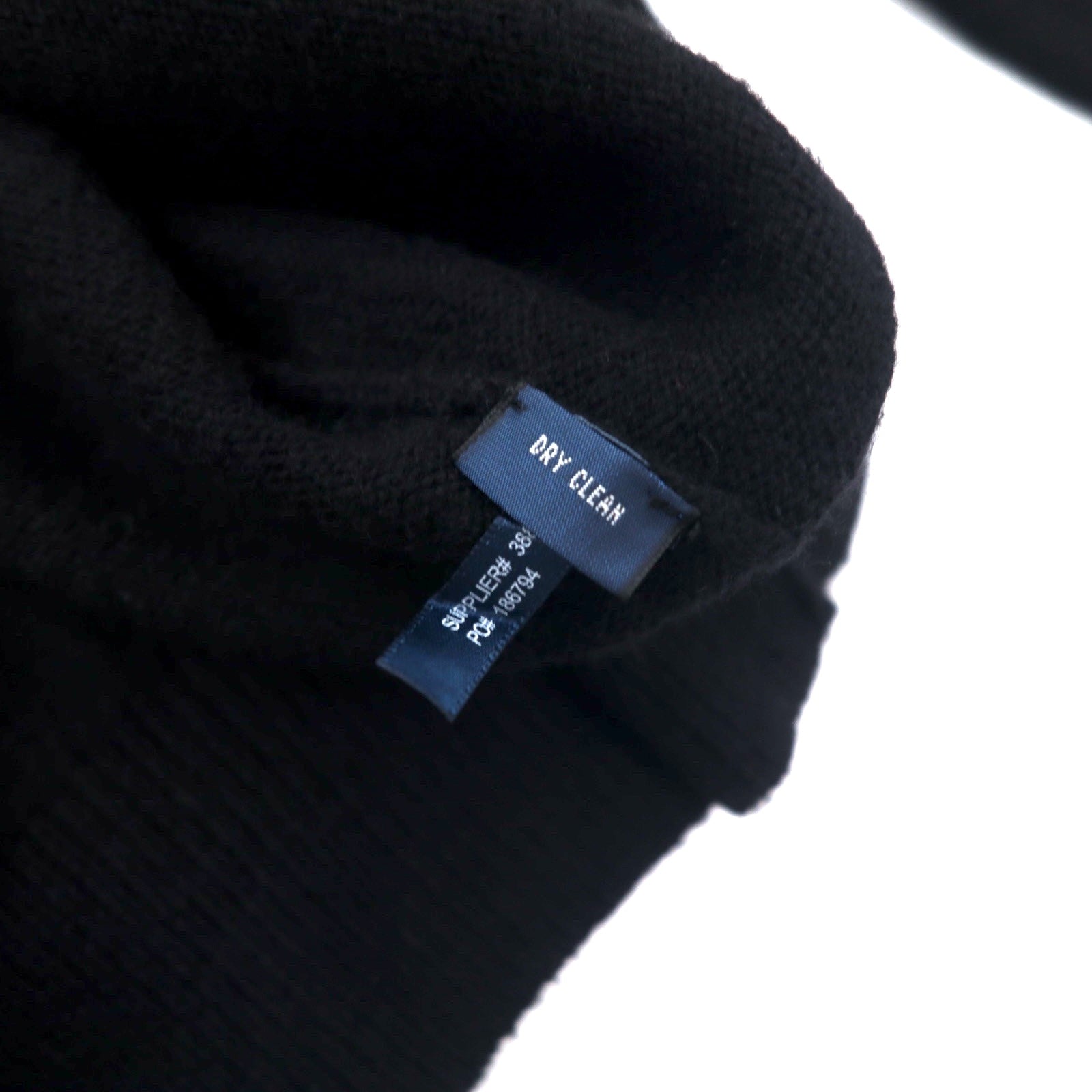 Polo by Ralph Lauren Maglione con scollo a V, taglia XXL, nero, in lana d'agnello, ricamo piccolo pony, taglia grande