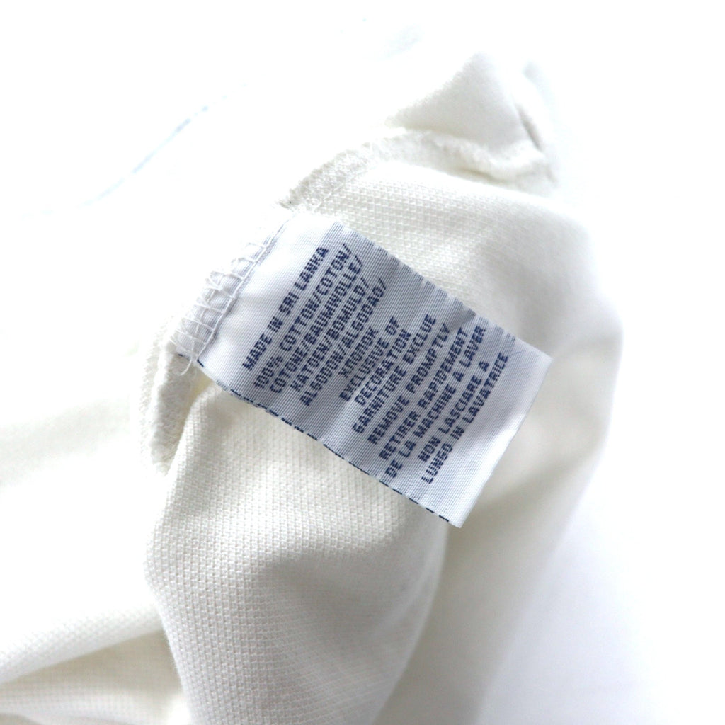 POLO RALPH LAUREN Polo, taglia M, nero, bianco, cotone piquet, CUSTOM FIT, logo ricamato, P.R.L.S.C, made in Sri Lanka