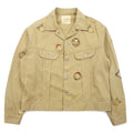 Karl Helmut (PINKHOUSE) Giacca trucker in velluto a coste M Beige Cotone con stemma Made in Japan