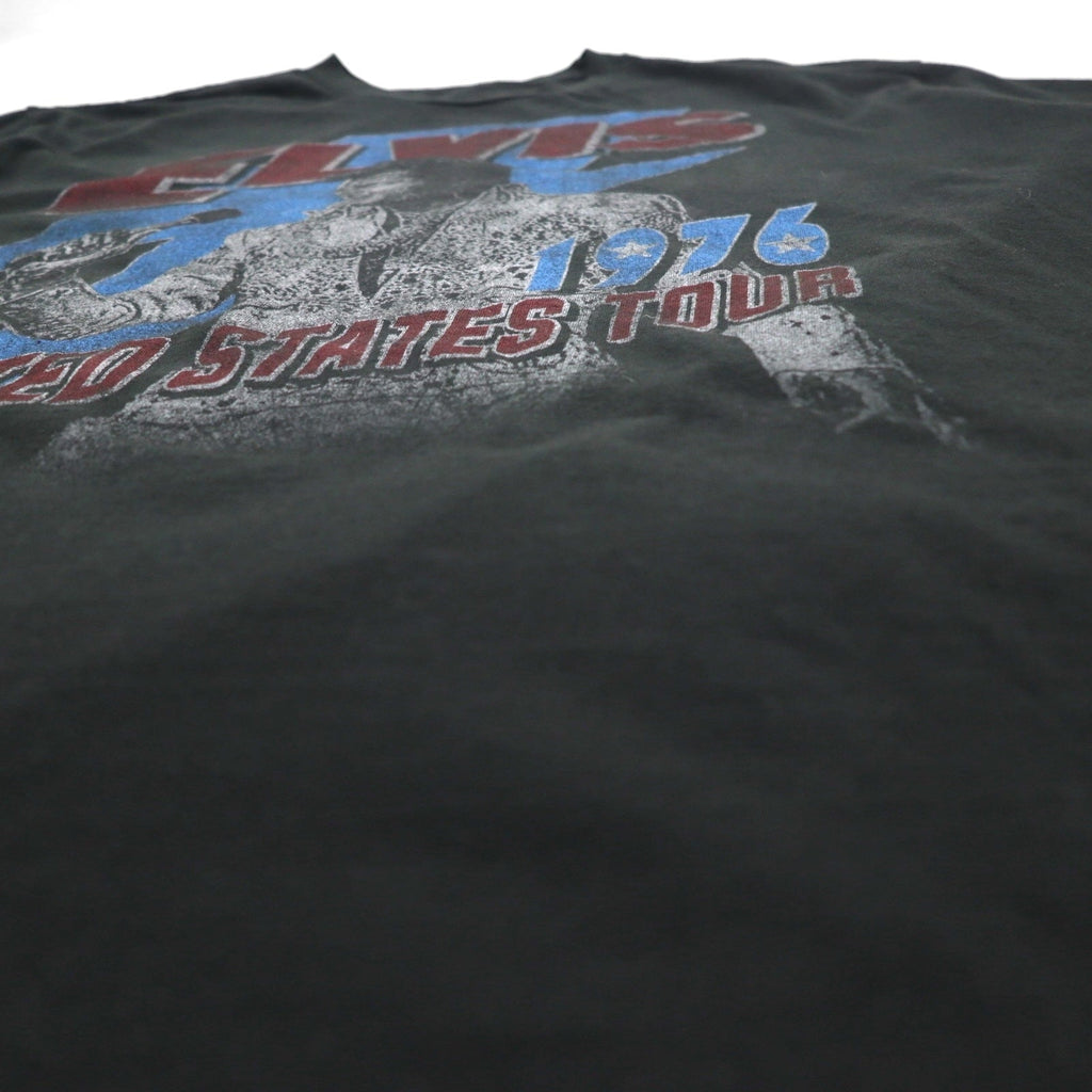 ELVIS PRESLEY Elvis Presley T-shirt da musicista 3XL nero cotone UNITED STATES TOUR 1976