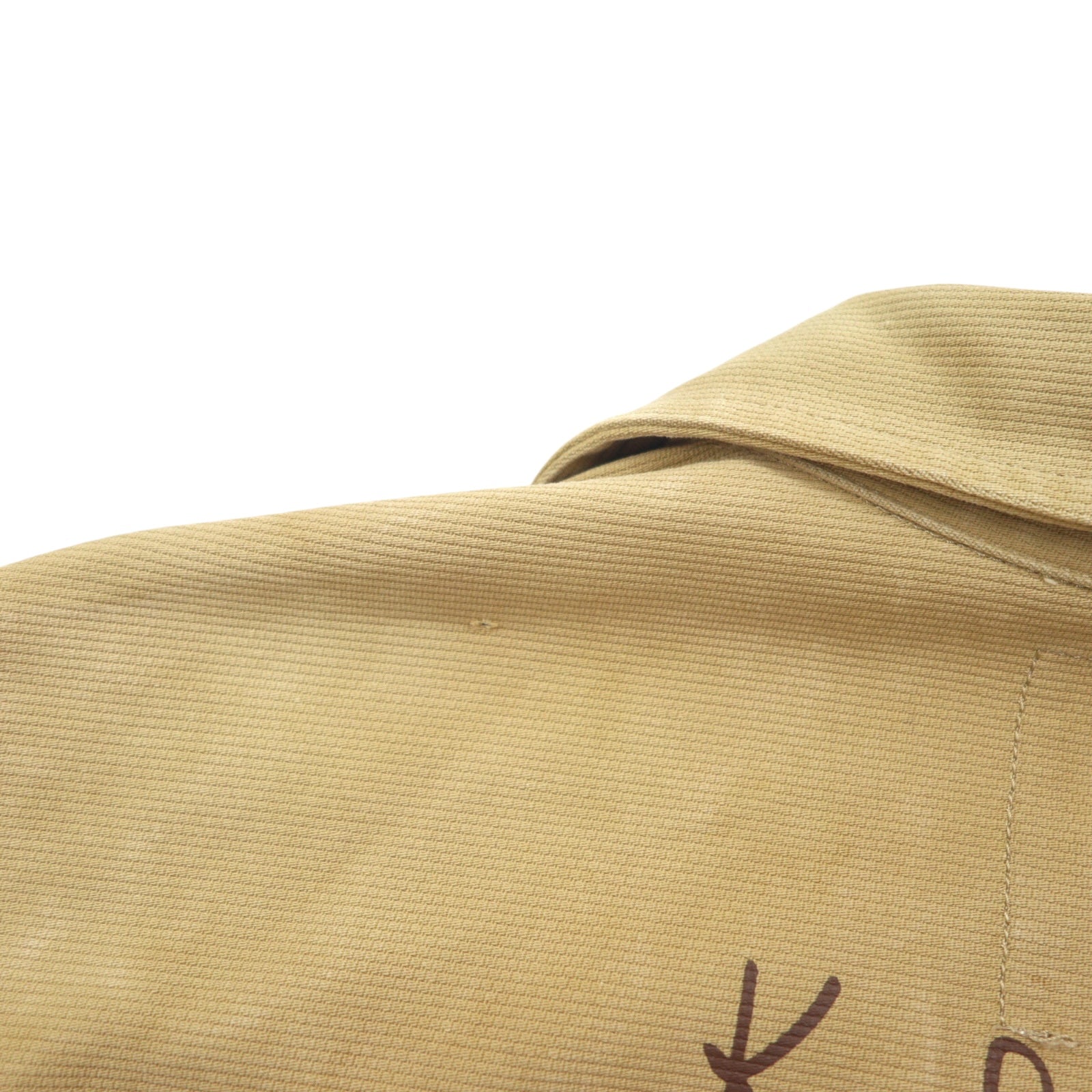 Karl Helmut (PINKHOUSE) Giacca trucker in velluto a coste M Beige Cotone con stemma Made in Japan