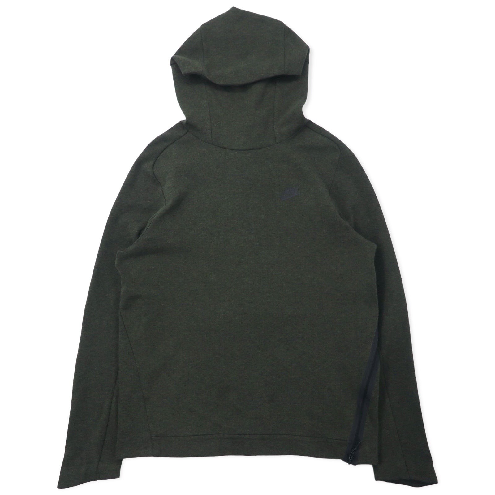 NIKE Tech Fleece Pullover Hoodie M cachi cotone spacchi laterali 832116-331