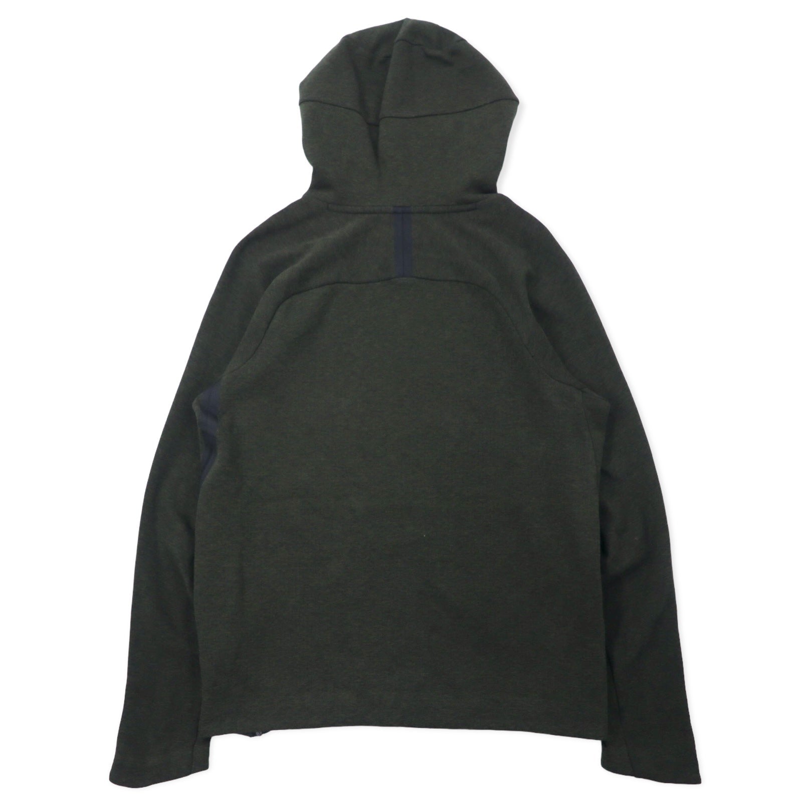 NIKE Tech Fleece Pullover Hoodie M cachi cotone spacchi laterali 832116-331