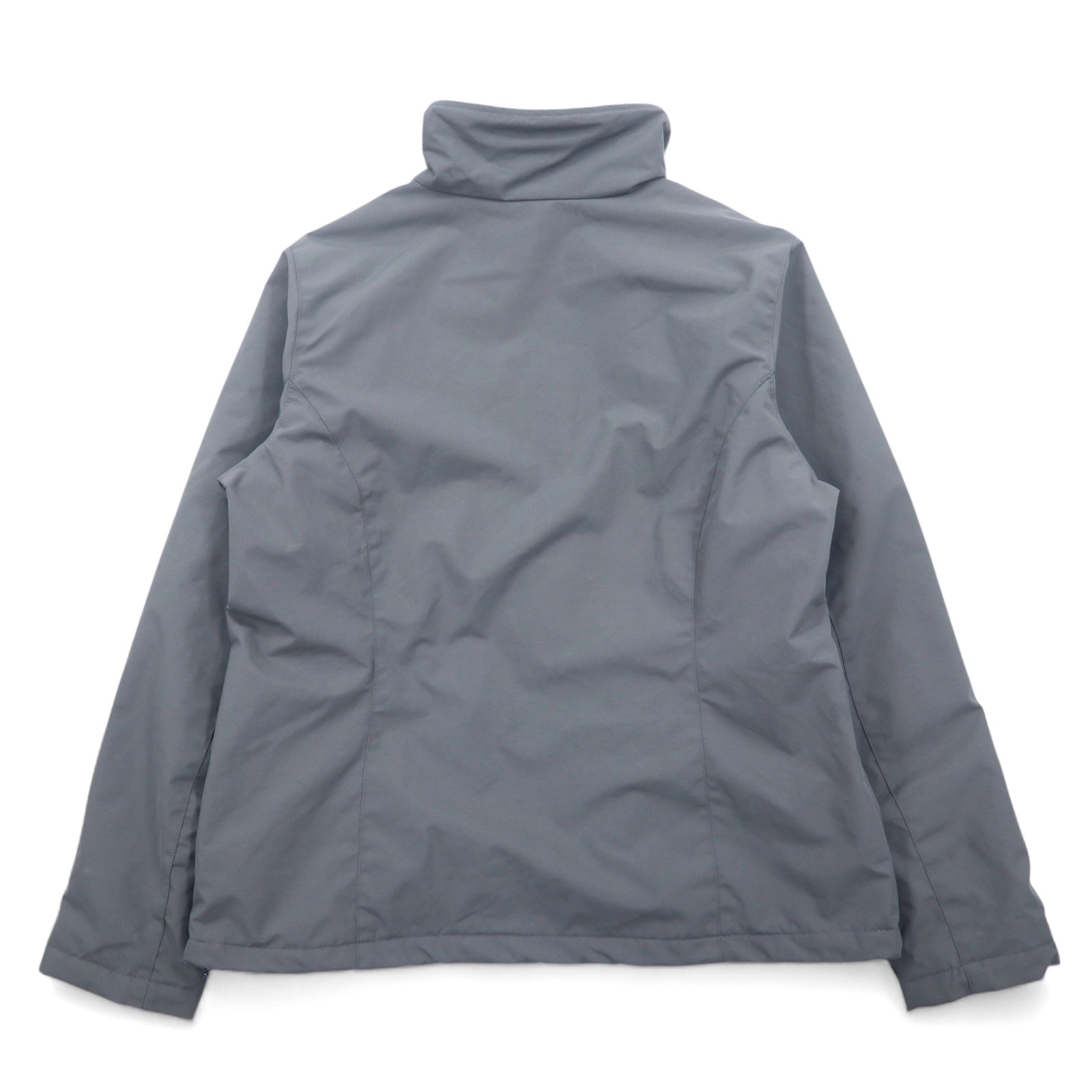 LANDS'END Giacca con fodera in pile Giacca a vento in nylon M Grigio Nylon Coulisse Impermeabile OEKO-TEX