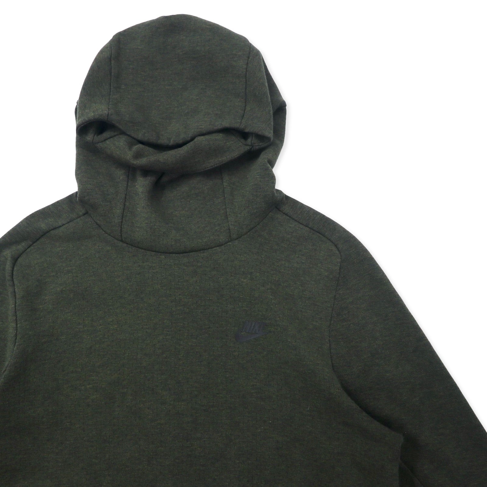 NIKE Tech Fleece Pullover Hoodie M cachi cotone spacchi laterali 832116-331