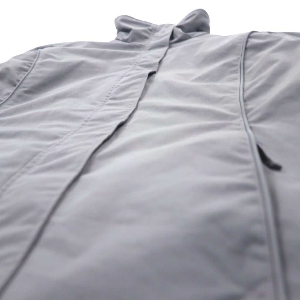 LANDS'END Giacca con fodera in pile Giacca a vento in nylon M Grigio Nylon Coulisse Impermeabile OEKO-TEX