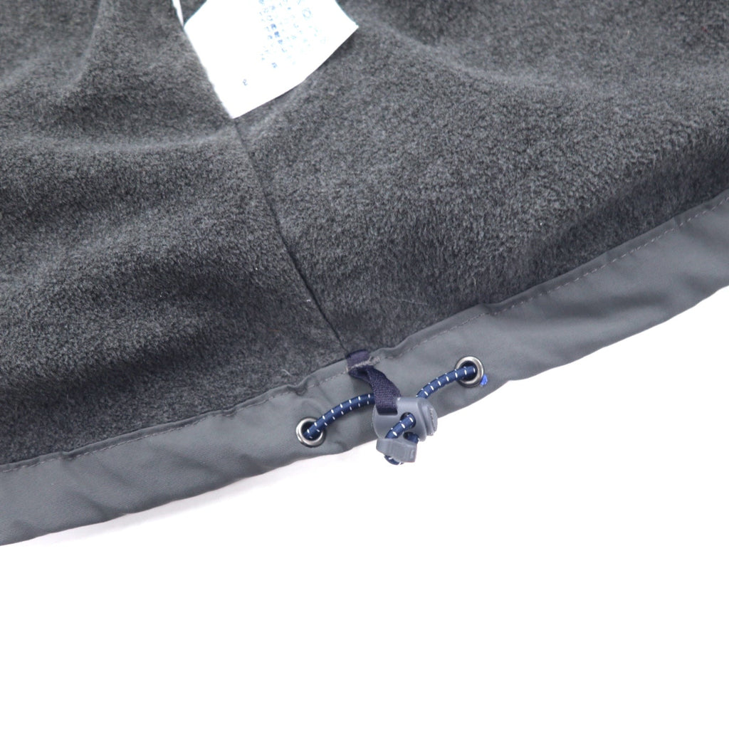 LANDS'END Giacca con fodera in pile Giacca a vento in nylon M Grigio Nylon Coulisse Impermeabile OEKO-TEX