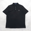 POLO RALPH LAUREN クラシックフィット CLASSIC FIT ポロシャツ L ブラック コットン スモールポニー刺繍