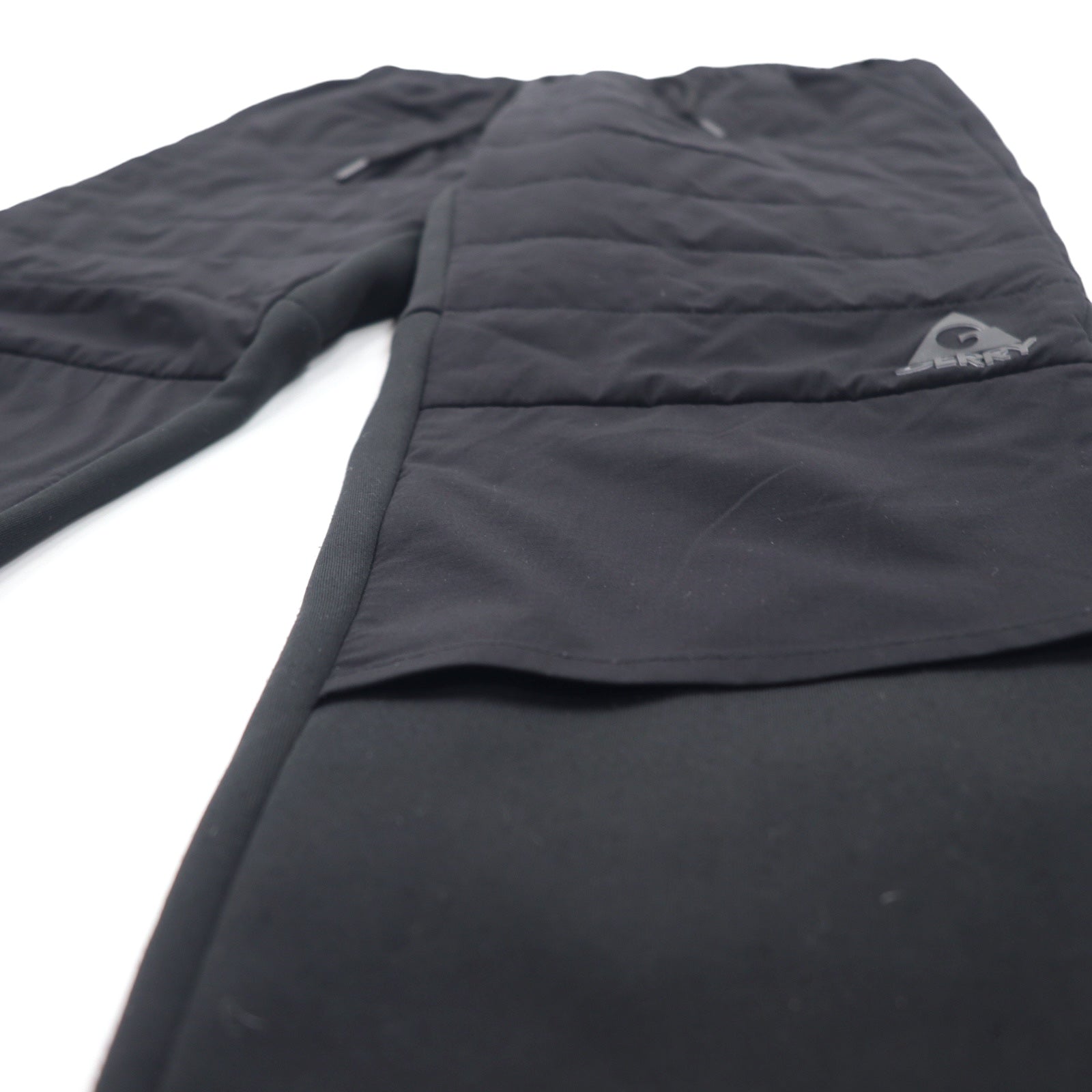 GERRY Pantaloni da jogging imbottiti in poliestere elasticizzato Pantaloni in piuma L Nero Poliestere Imbottitura elasticizzata Idrorepellente