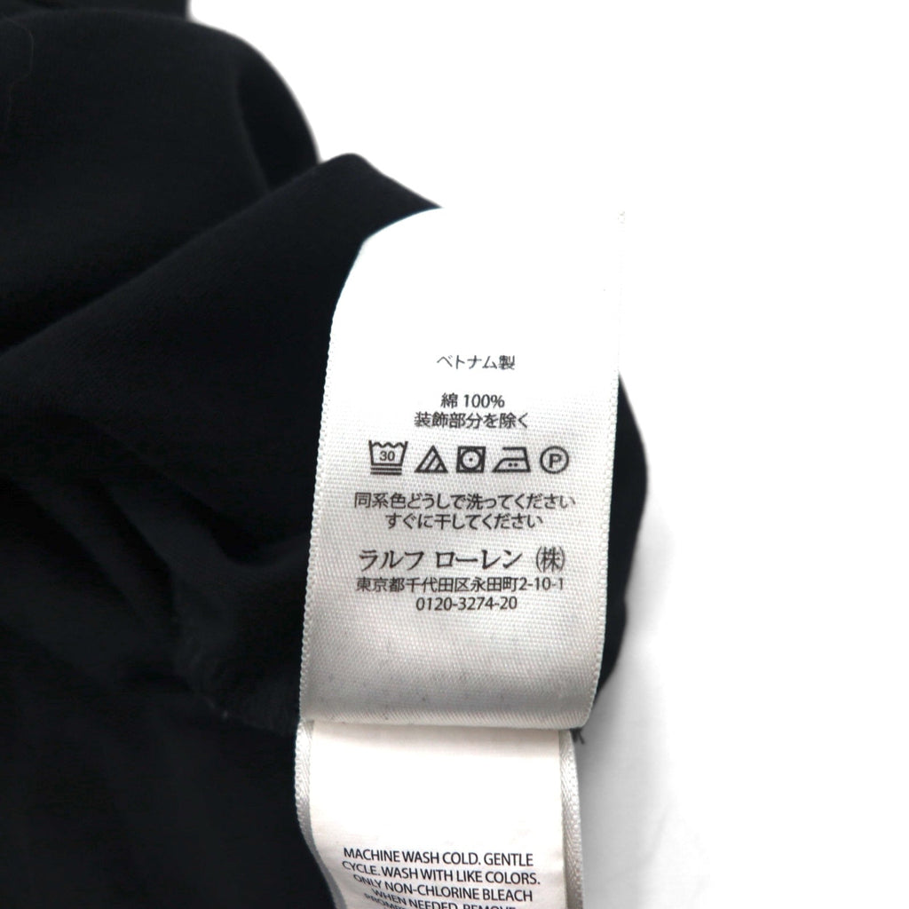 POLO RALPH LAUREN クラシックフィット CLASSIC FIT ポロシャツ L ブラック コットン スモールポニー刺繍