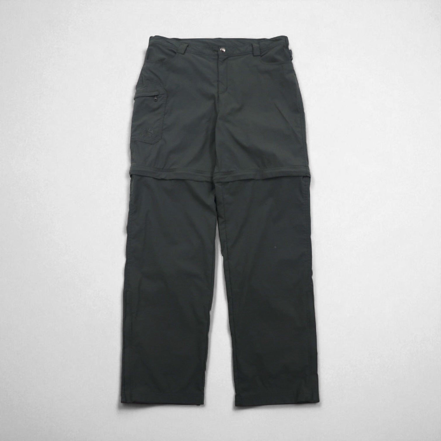 karrimor アウトドア 2WAY コンバーチブル カーゴパンツ ショートパンツ L グレー ナイロン 防水 ストレッチ
