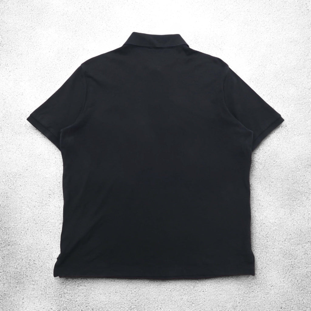 POLO RALPH LAUREN クラシックフィット CLASSIC FIT ポロシャツ L ブラック コットン スモールポニー刺繍