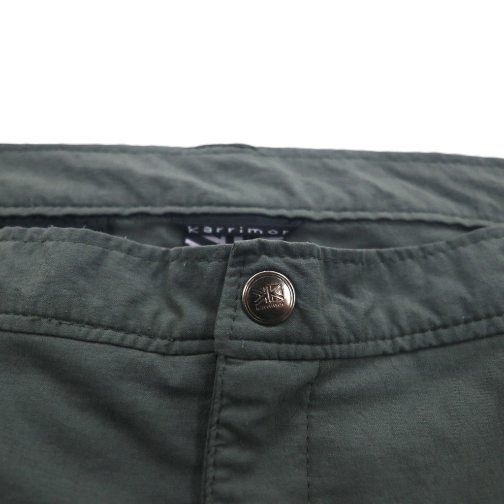 karrimor アウトドア 2WAY コンバーチブル カーゴパンツ ショートパンツ L グレー ナイロン 防水 ストレッチ