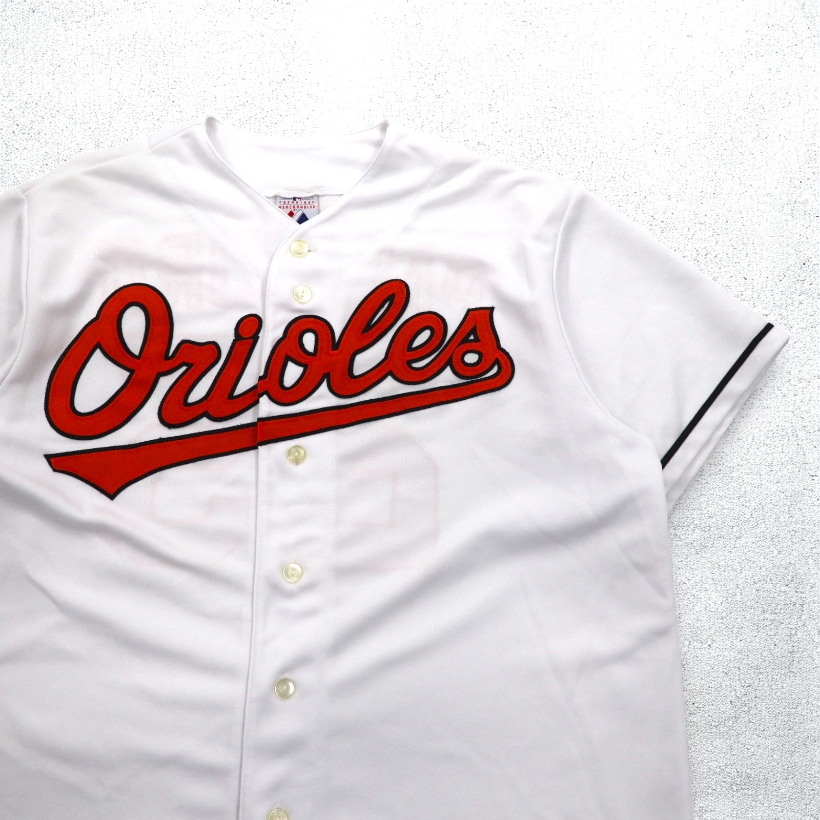 majestic Anni '90 MLB Maglia da baseball XL Bianco Poliestere Orioles