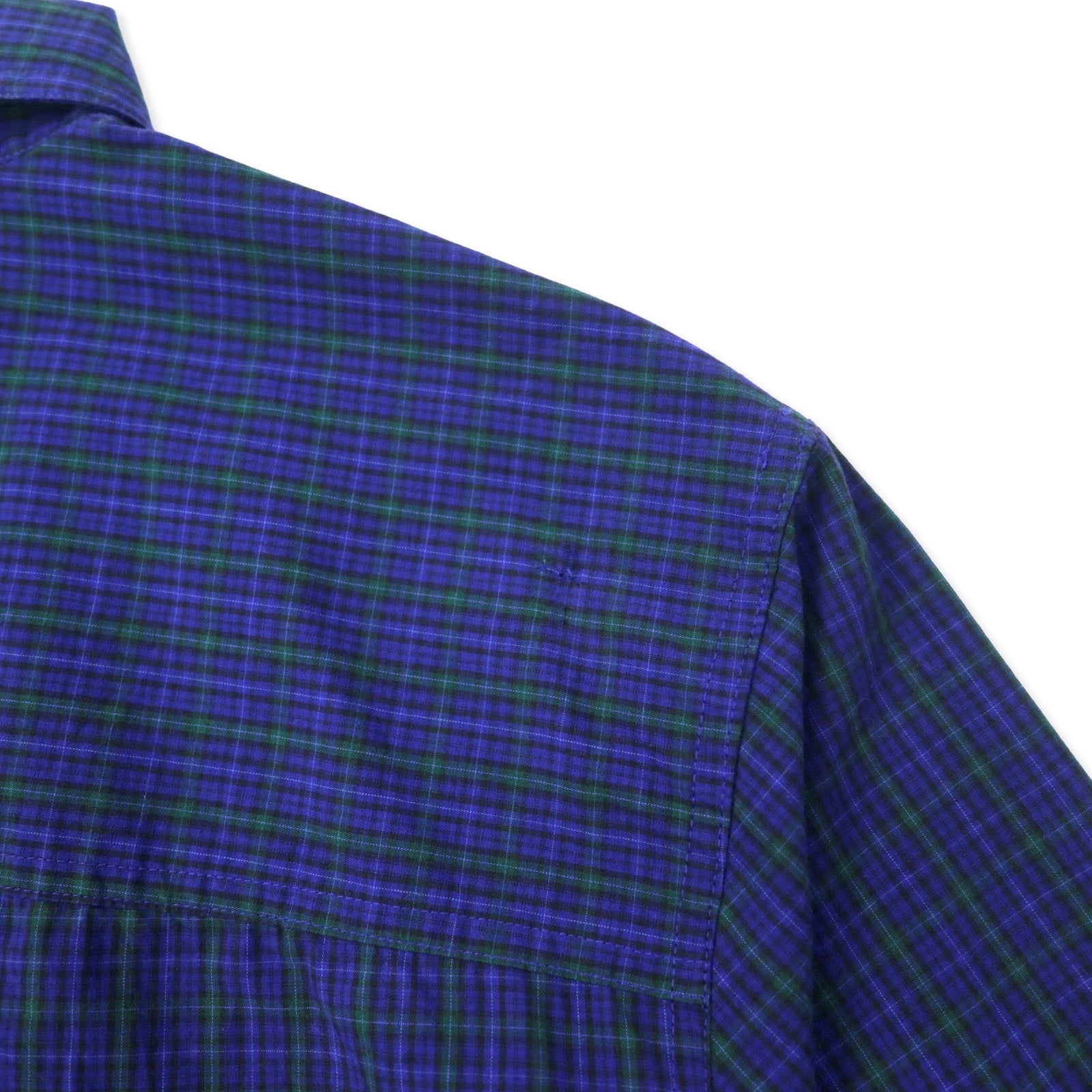 Camicia Button-down CHAPS XL Blu navy a quadri Cotone EASY CARE Logo ricamato